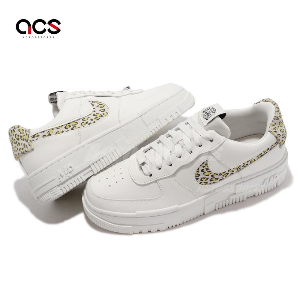 Nike 休閒鞋W AF1 Pixel SE 女鞋解構豹紋勾皮革白黑DH9632101 | 休閒鞋