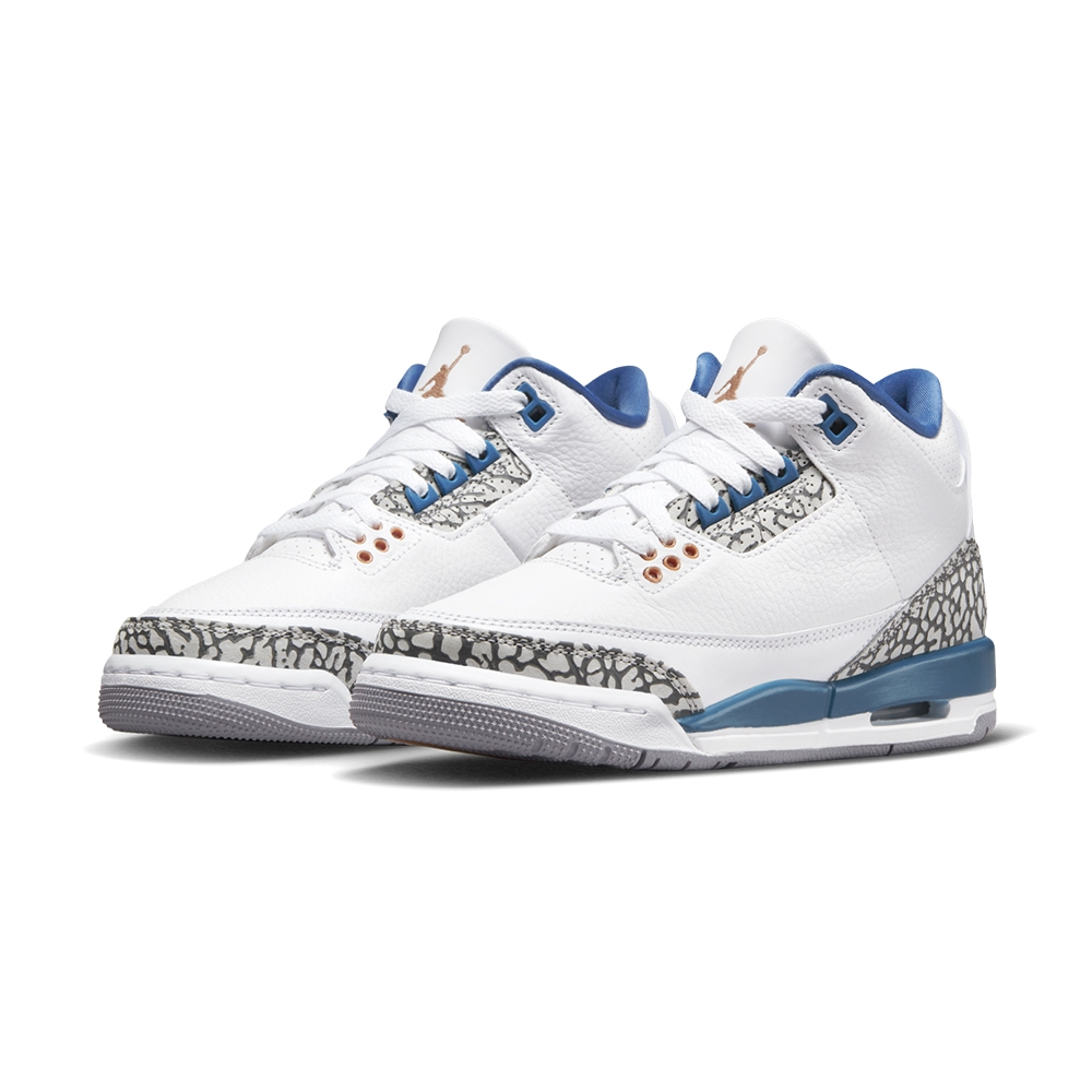 Nike Jordan 3 Retro GS 大童白藍巫師爆裂喬丹運動休閒鞋DM0967-148