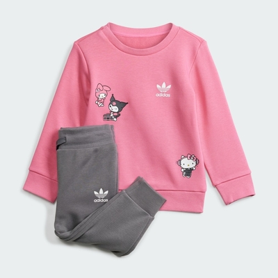 【adidas 愛迪達】 HELLO KITTY 運動套裝 長袖/長褲 嬰幼童裝 - Originals IT7916