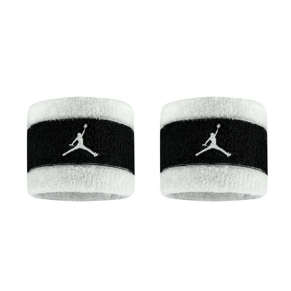 NIKE JORDAN M TERRY 腕帶-2入-護腕 籃球 羽球 網球 J1004300189OS 白黑