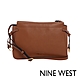 福利品 NINE WEST MONROE雙邊扭結迷你斜背包-焦糖棕 product thumbnail 1