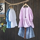純棉鏤空泡泡袖襯衫顯瘦韓版短袖娃娃衫三色-設計所在 product thumbnail 1