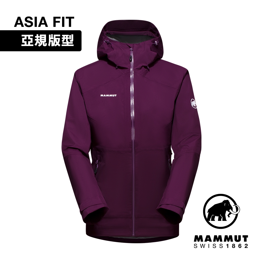 【Mammut 長毛象】 Convey Tour HS Hooded Jacket AF 防風防水連帽外套 女款 葡萄紫 #1010-28801