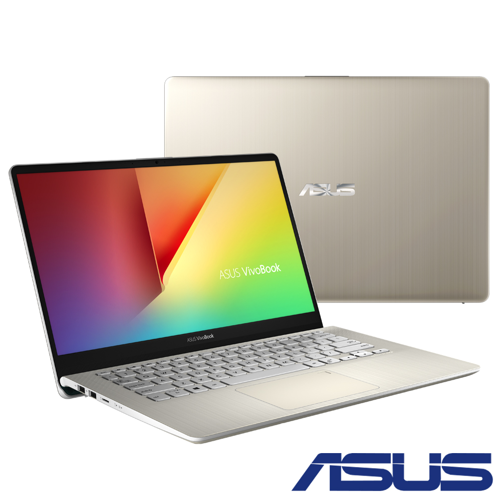 ASUS S430FN 14吋窄邊框筆電(i7-8565U/4G/512G/金輕薄筆電