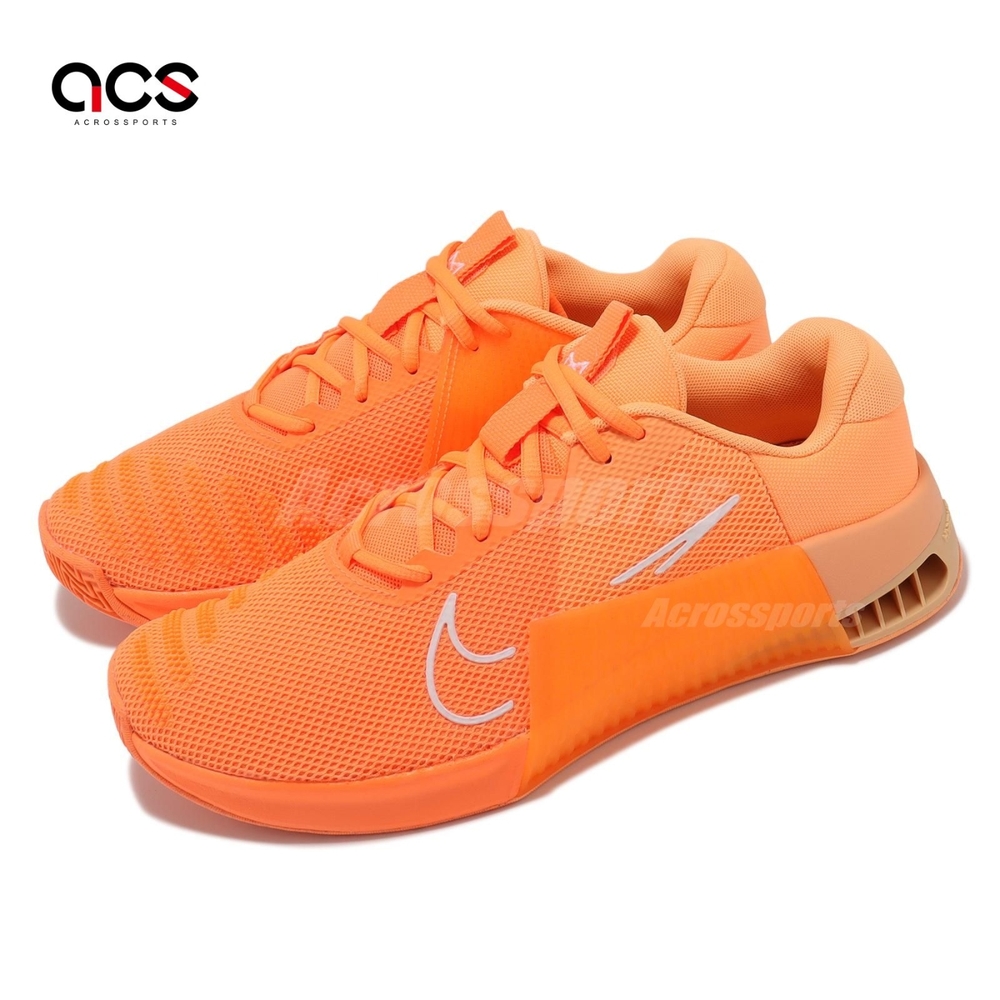 Nike 訓練鞋 Metcon 9 AMP 男鞋 橘 健身 舉重 硬舉 穩定 運動鞋 DZ2616-800