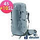 【deuter 德國】AIRCONTACT CORE 45+10SL拔熱式透氣背包3350222頁岩灰/長途登山包/自助背包客/休閒旅遊包 product thumbnail 1