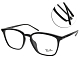 RayBan雷朋 光學眼鏡 經典方框款 /黑 #RB7185F 2000-54mm product thumbnail 1