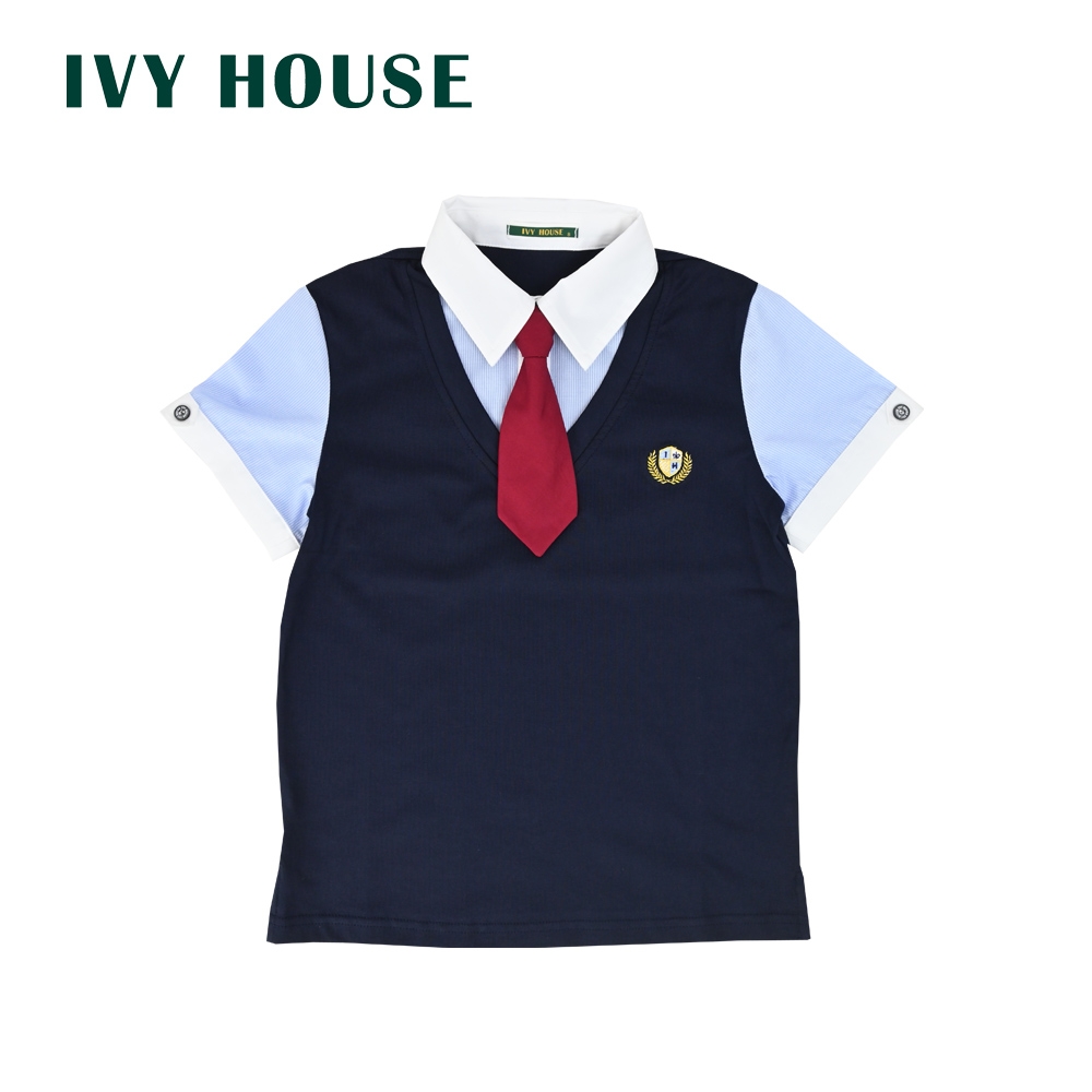 IVY HOUSE 常春藤 經典男童領帶上衣110cm~140cm 331506