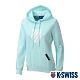 K-SWISS Shield Logo Hoodie刷毛連帽上衣-女-粉藍 product thumbnail 1