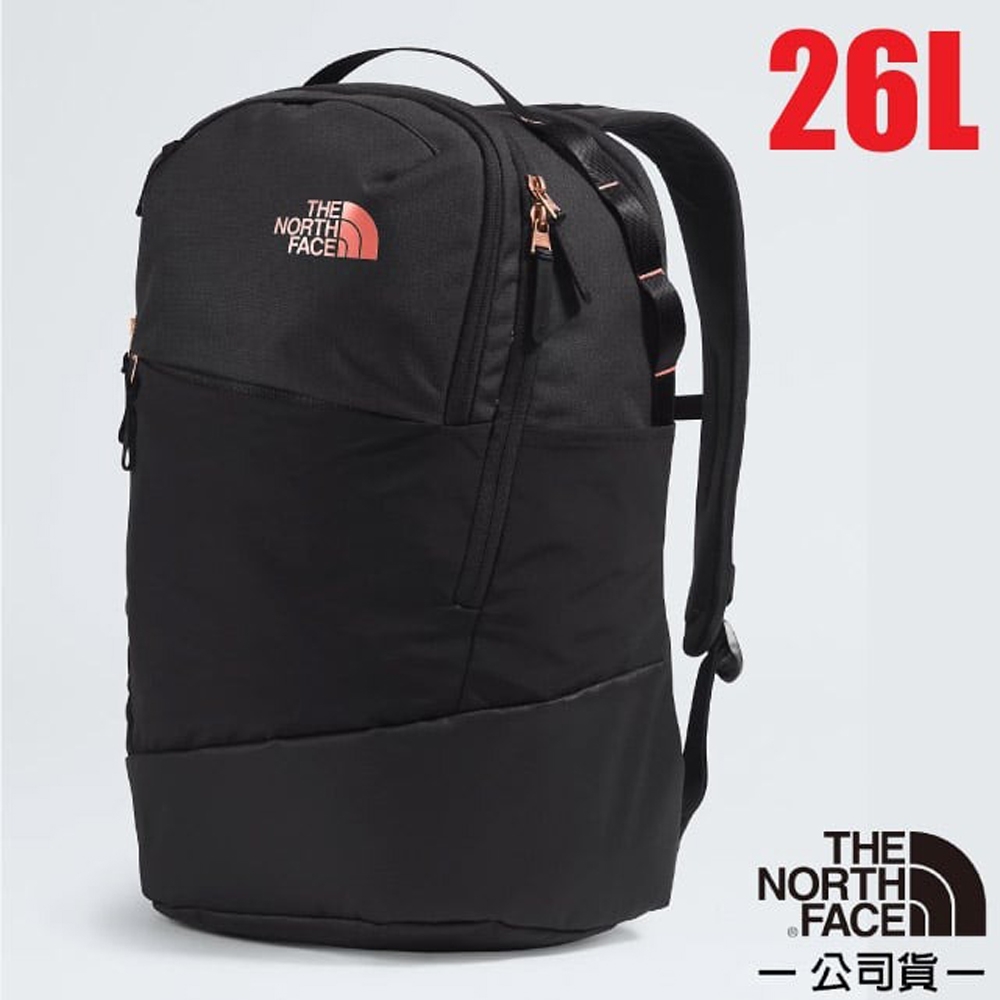 【The North Face】女 Isabella Transit 日用休閒大容量時尚後背包25L.雙肩電腦背包.書包_87K0-IUB 黑 N