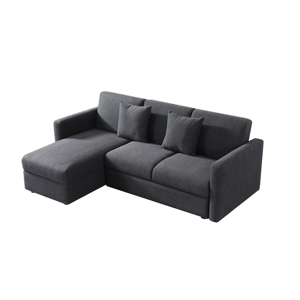 MUNA 威爾斯L型功能布沙發床(含輔助椅) 180X150X75cm