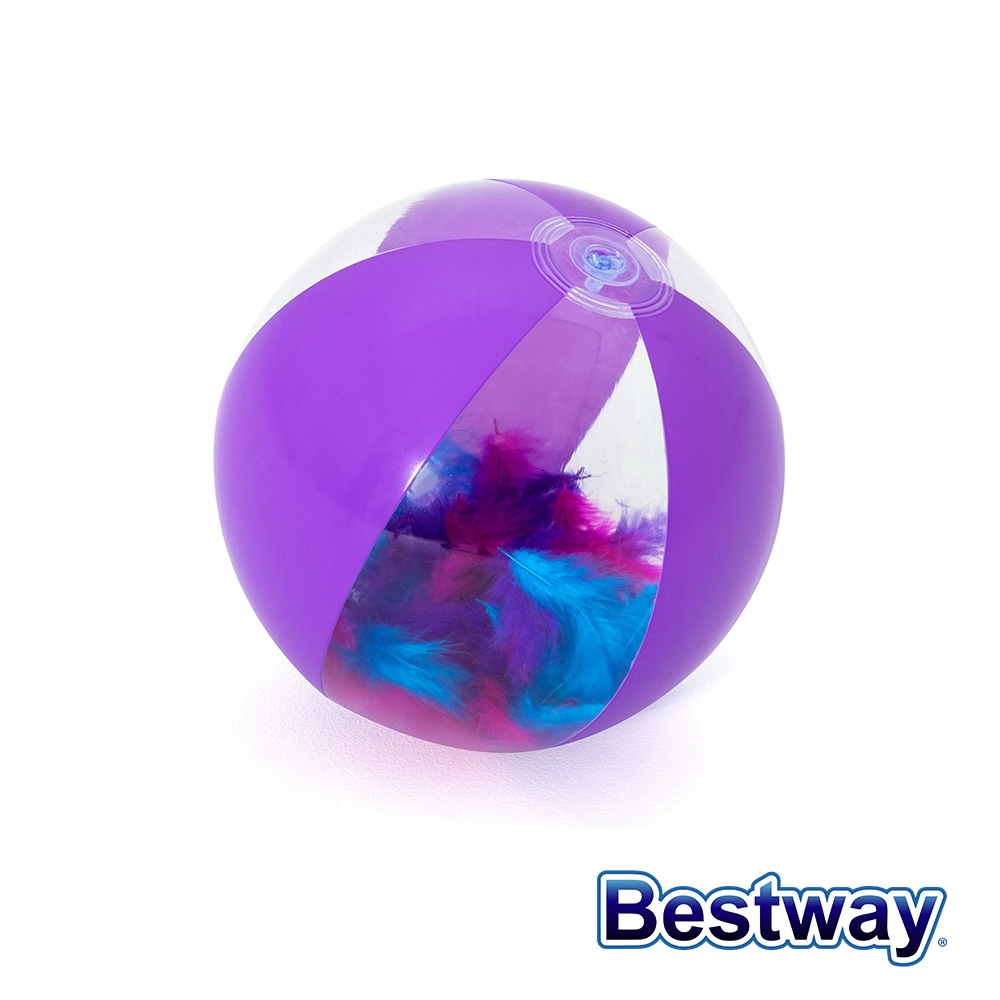 凡太奇 Bestway 16吋透明羽毛沙灘球 31051 (隨機出貨) - 速