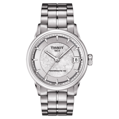 TISSOT 天梭 官方授權 LUXURY JUNGFRAUBAHN 特別版機械女錶 送禮首選-銀/33mm T0862071103110