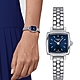 TISSOT 天梭 官方授權 LOVELY SQUARE 動人心弦雙針鑽石女錶-T0581091104101 product thumbnail 1