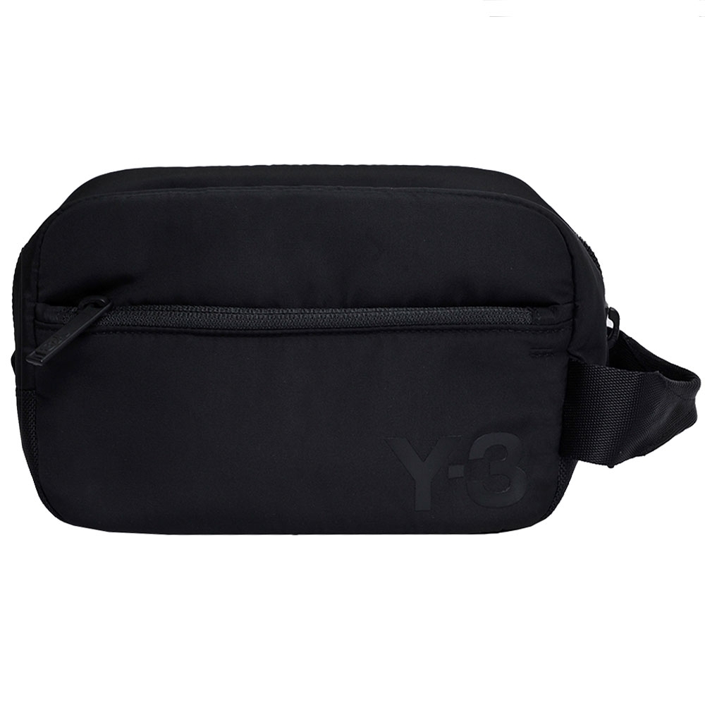 Y-3 山本耀司經典字母LOGO Necessaire 手拿包(黑色)