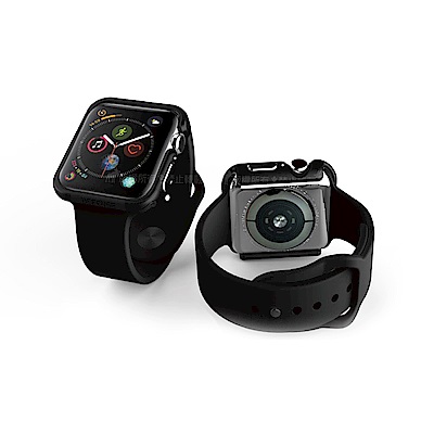 刀鋒Edge Apple Watch Series 4 44mm鋁合金雙料保護殼  經典黑