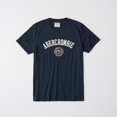 AF a&f Abercrombie & Fitch 短袖 T恤 藍色 1344