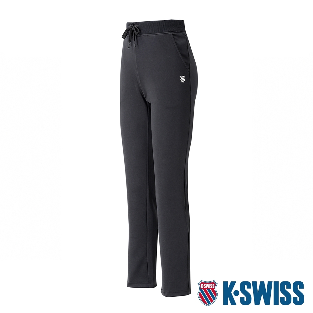 K-SWISS Basic Straight Pants 運動長褲-女-黑