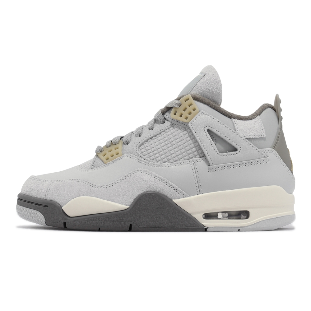 Nike Air Jordan 4 Retro SE Craft 灰麂皮男鞋AJ4 休閒鞋DV3742-021