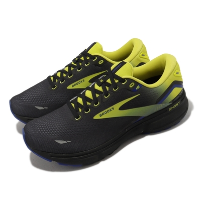 Brooks 慢跑鞋 Ghost 15 男鞋 黑 黃 魔鬼系列 15代 緩衝 運動鞋 路跑 1103931D063