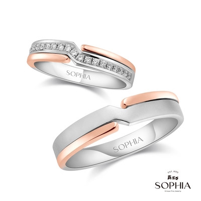 SOPHIA 蘇菲亞珠寶 - 復刻 18K金 結婚對戒