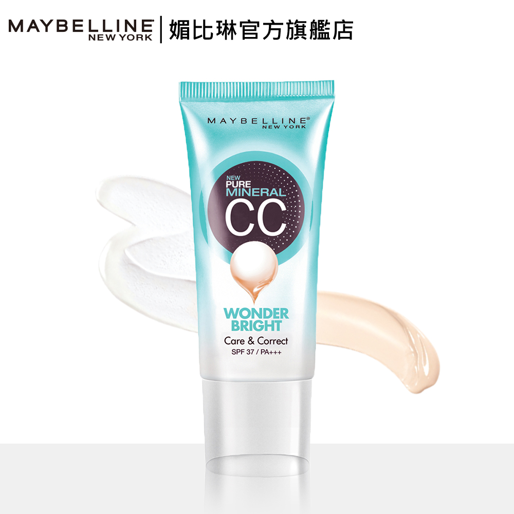 MAYBELLINE媚比琳 純淨礦物鑽白光透CC霜SPF37 PA+++ 30ml