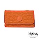 Kipling 焦糖拿鐵色素面翻蓋長夾-YELINA product thumbnail 1