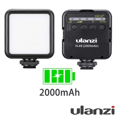 【ulanzi】VL49鋰電冷靴LED補光燈