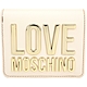 LOVE MOSCHINO 金色字母對折短夾(米色) product thumbnail 1