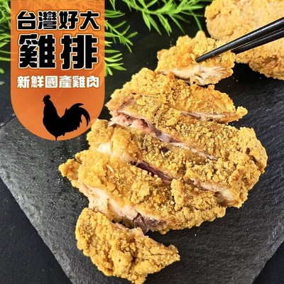 【海陸管家】台灣好大香雞排6片組(每包3片/約570g)