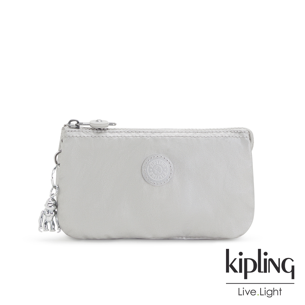 Kipling 璀璨星光銀三夾層配件包-CREATIVITY L