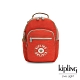 Kipling 時髦亮橘色復古LOGO機能手提後背包-SEOUL S product thumbnail 1