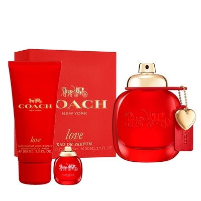 COACH時尚戀紅淡香精50ml(贈隨機身體乳100ml+小香乙瓶)