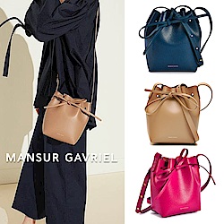 Mansur Gavriel 極簡輕奢 防刮皮革斜背MINI MINI水桶