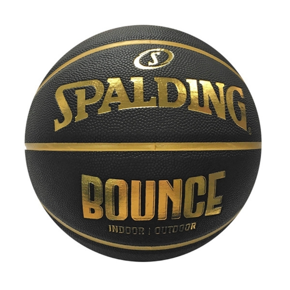 SPALDING 斯伯丁 NBA Bounce 合成皮 7號籃球 黑金