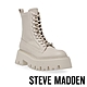 STEVE MADDEN-OVER-RIDE 厚底綁帶中筒靴-米杏色 product thumbnail 1