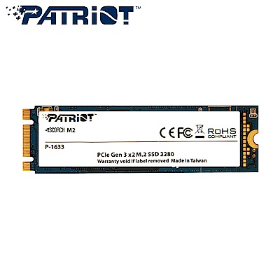 Patriot美商博帝 SCORCH 256G M2.2280 PCIe SSD固態硬碟