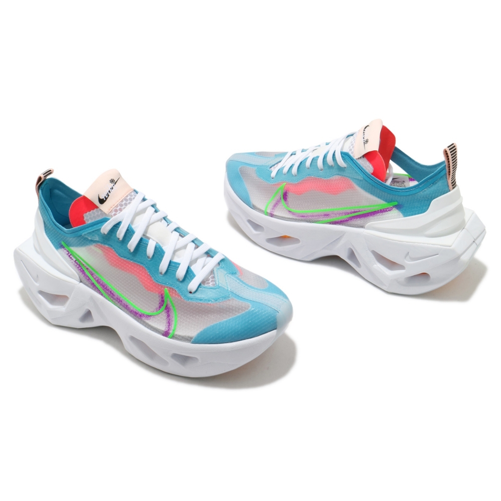 Nike 休閒鞋Zoom X Vista Grind 女鞋海外限定厚底舒適避震穿搭白藍