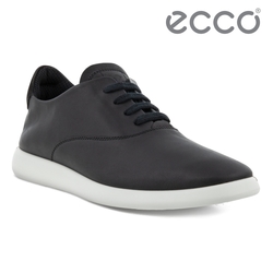 ECCO MINIMALIST W 極簡圓頭皮革平底休閒鞋 女鞋 黑色