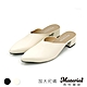 Material瑪特麗歐 穆勒鞋 MIT加大尺碼素面尖頭穆勒跟鞋 TG72115 product thumbnail 2