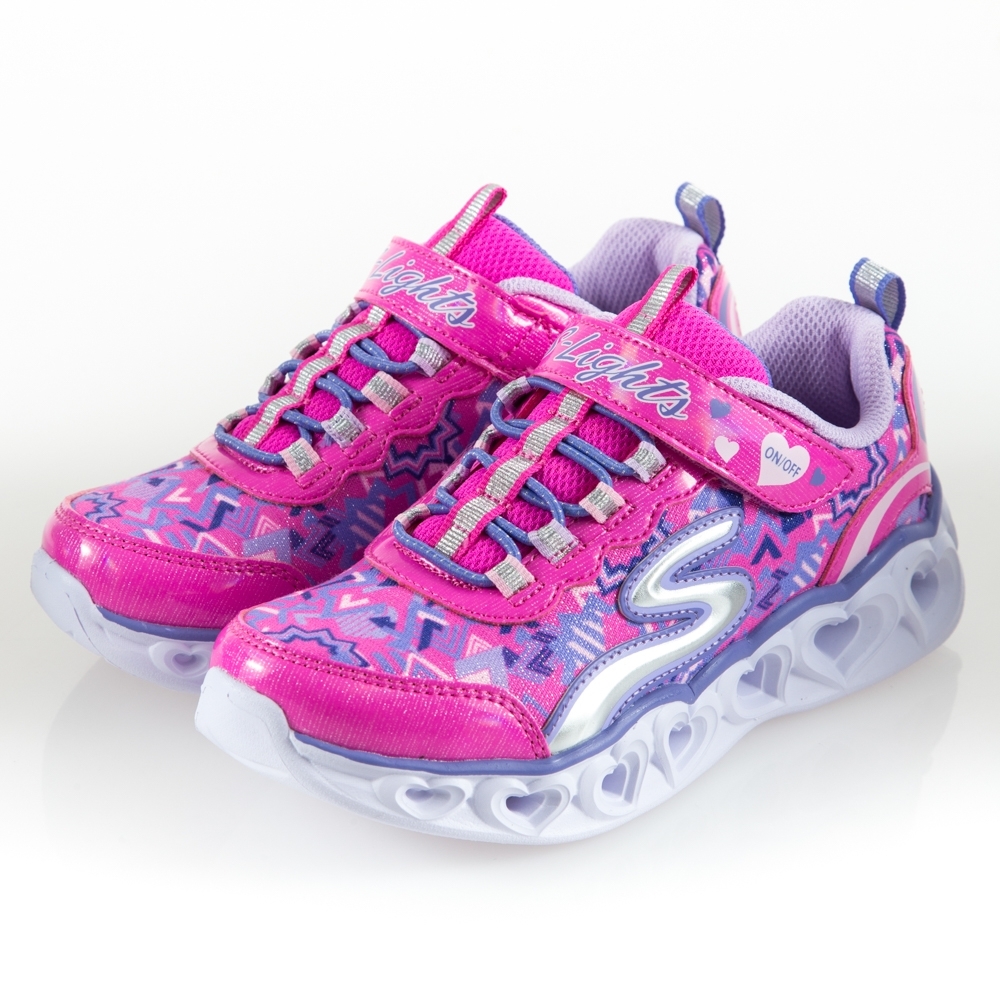 SKECHERS 女童系列 燈鞋 HEART LIGHTS - 20180LNPMT