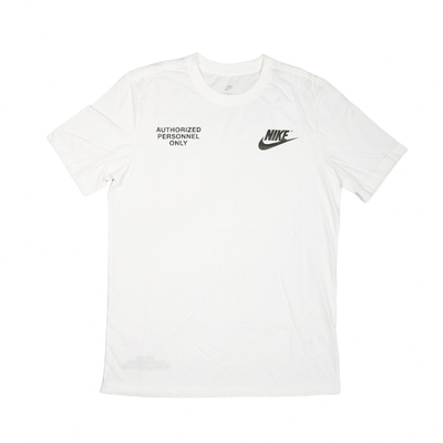 Nike 短T NSW Tee Tech Auth Personnel 男 黑 短袖 純棉 DO8324-133