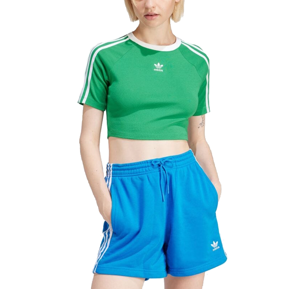 【Adidas 愛迪達】 3 S BABY TEE 圓領短袖T恤 女 - IP0666