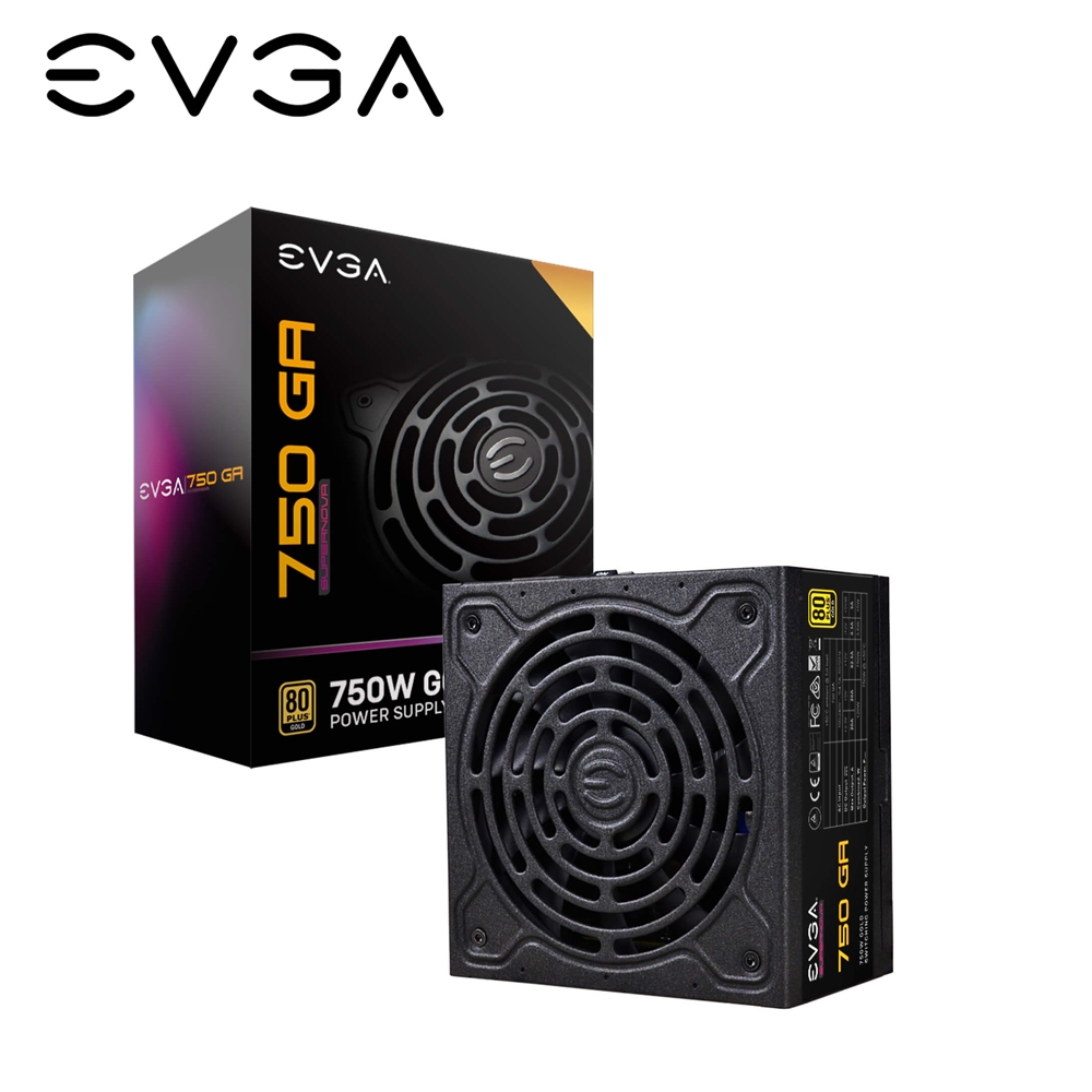 EVGA 750瓦 80PLUS金牌 電源供應器(750 GA)