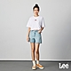 Lee 女款 下擺微抽鬚牛仔短褲 淺藍洗水 product thumbnail 1