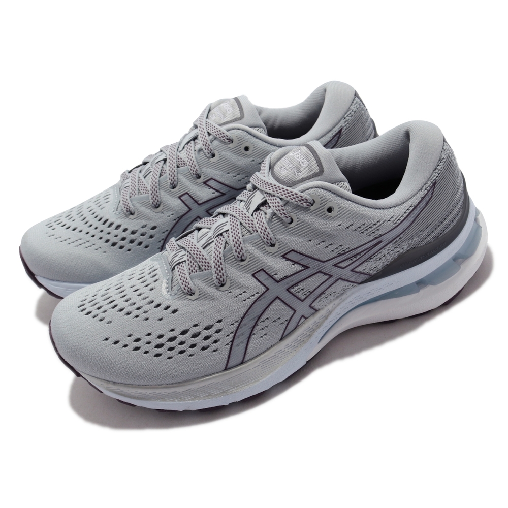 Asics 慢跑鞋 GEL-Kayano 28 D 寬楦 女鞋 亞瑟士 高支撐 旗艦款 回彈 緩震 亞瑟膠 灰 1012B046021