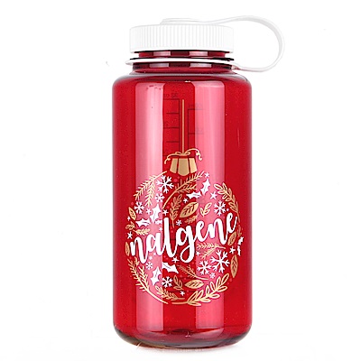 Nalgene 寬嘴水壼(1000cc)-聖誕紅