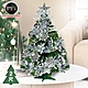 摩達客耶誕-2尺/2呎(60cm)特仕幸福型裝飾綠色聖誕樹 (銀白冬雪系全套飾品)超值組不含燈/本島免運費 product thumbnail 1