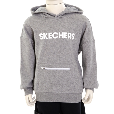 SKECHERS 男童長袖連帽衛衣 - L421B058-004F