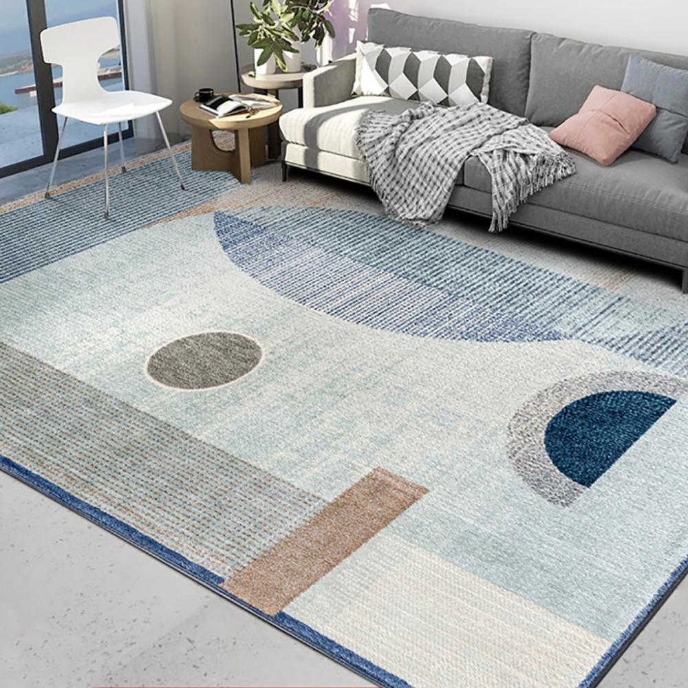 奧斯陸地毯155x230cm-摩登幾何藍 (H014276635)